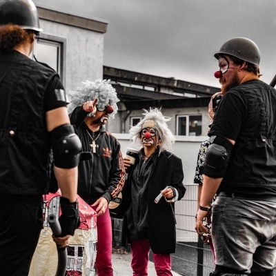 A bunch of clowns