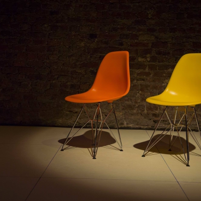 Two empty chairs